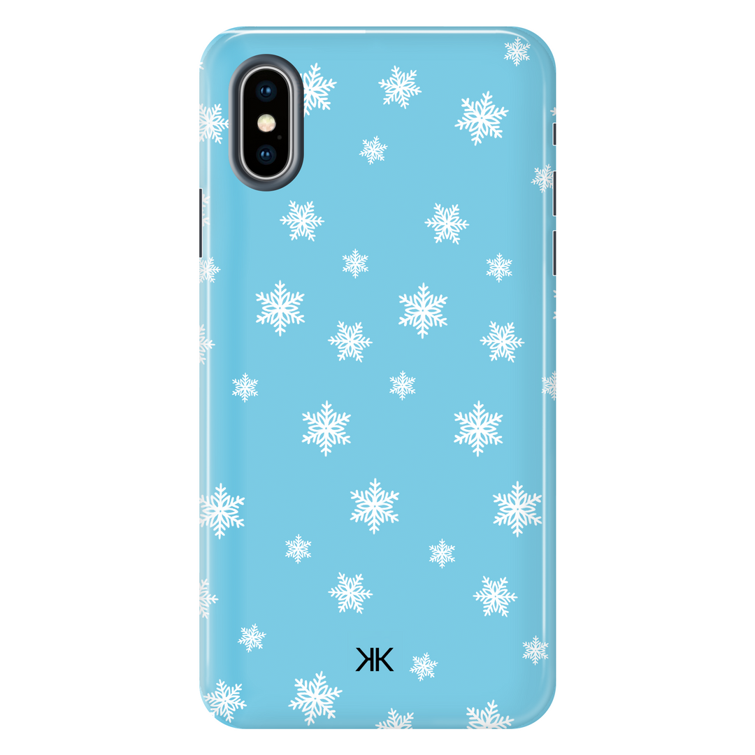 Blue Snowflake Christmas Phone Case - Tough Case - iphone-x