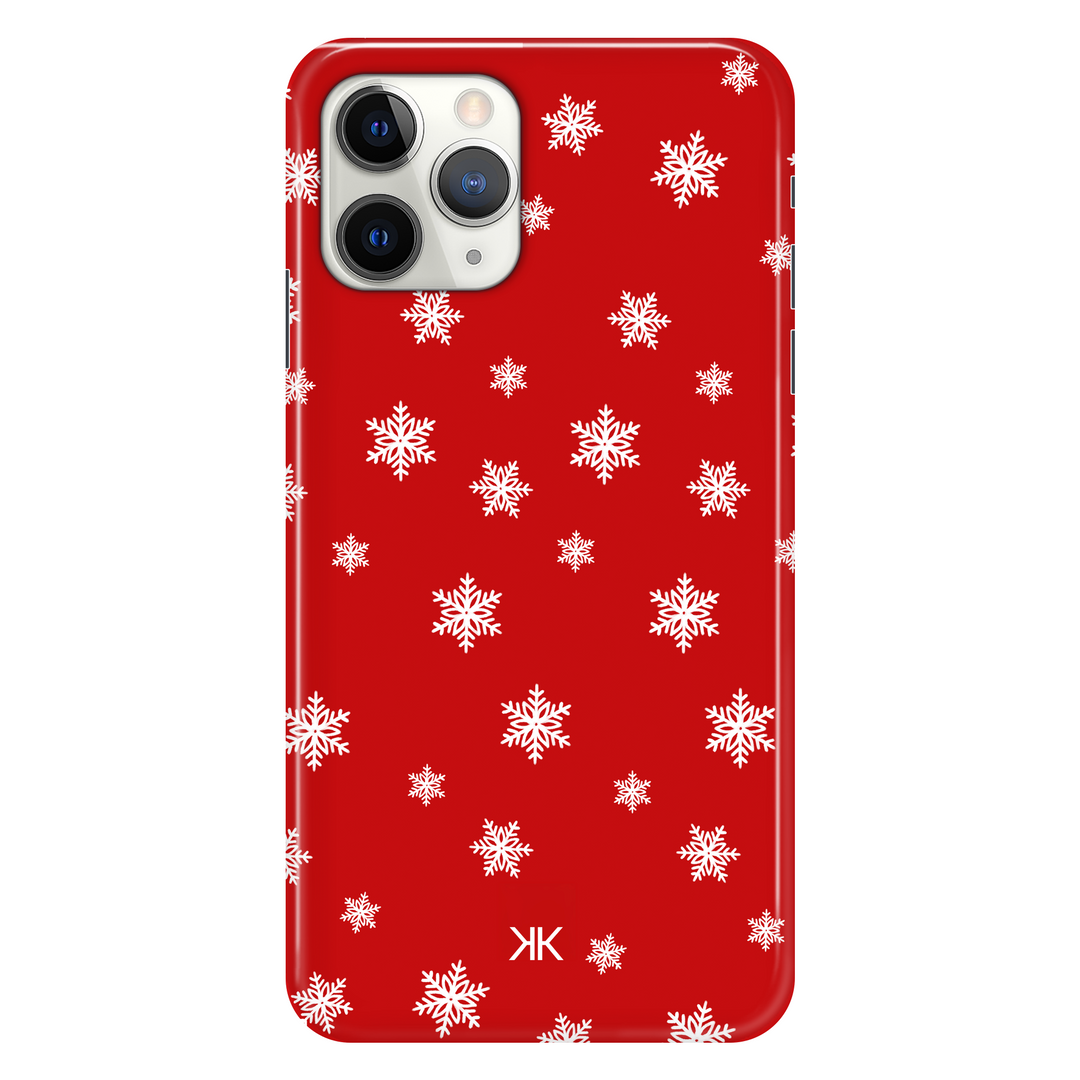 Red Snowflake Christmas phone case for iPhone 11 Pro