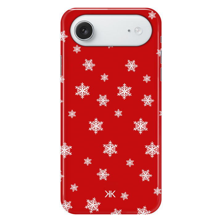 Red Snowflake Christmas phone case for iPhone 17 Air