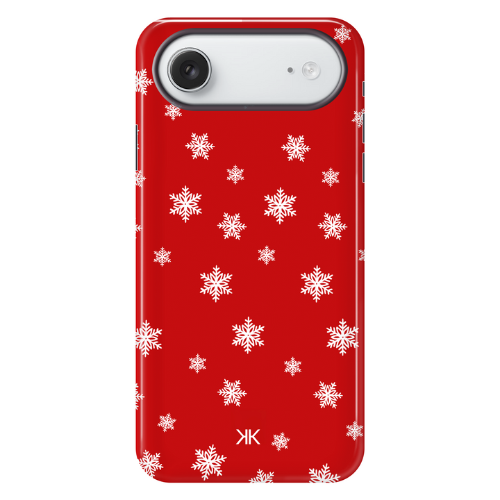 Red Snowflake Christmas Phone Case - Tough Case - iphone-17-air
