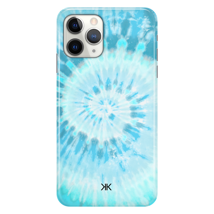 Blue Spiral Tie Dye phone case for iPhone 11 Pro