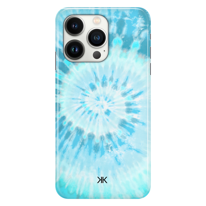 Blue Spiral Tie Dye phone case for iPhone 13 Pro