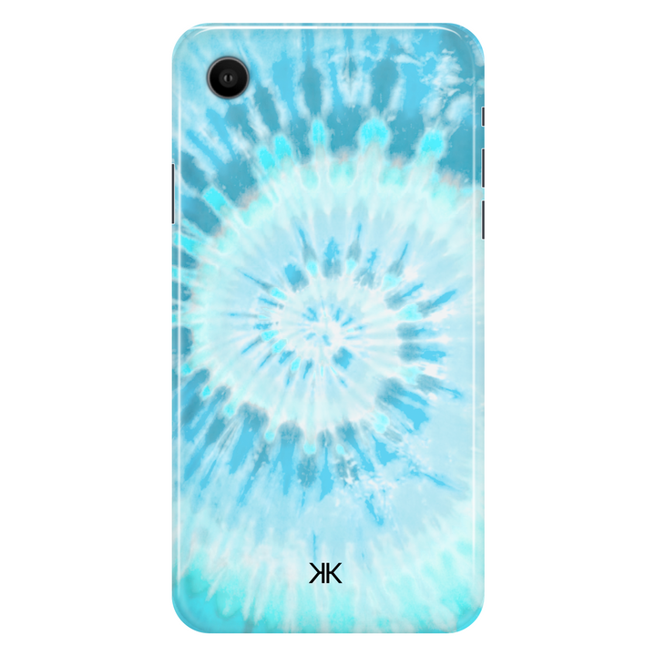 Blue Spiral Tie Dye phone case for iPhone XR