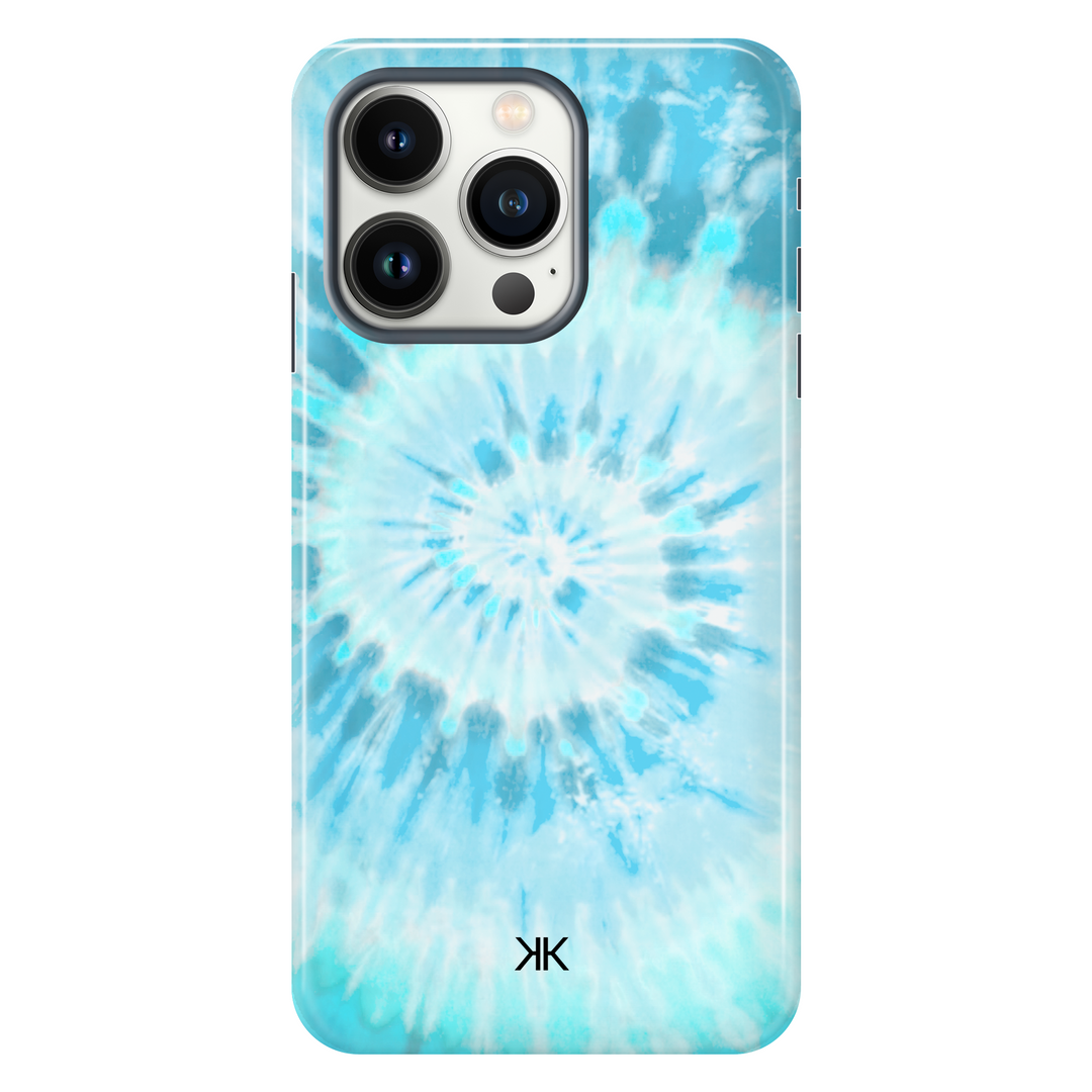 Blue Spiral Tie Dye Phone Case - Tough Case - iphone-13-pro
