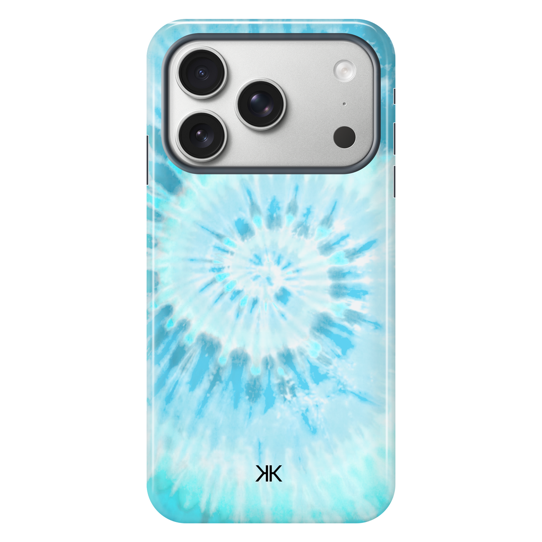 Blue Spiral Tie Dye Phone Case - Tough Case - iphone-17-pro