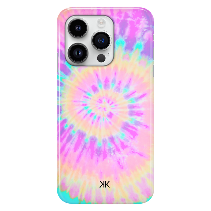 Rainbow Spiral Tie Dye phone case for iPhone 14 Pro