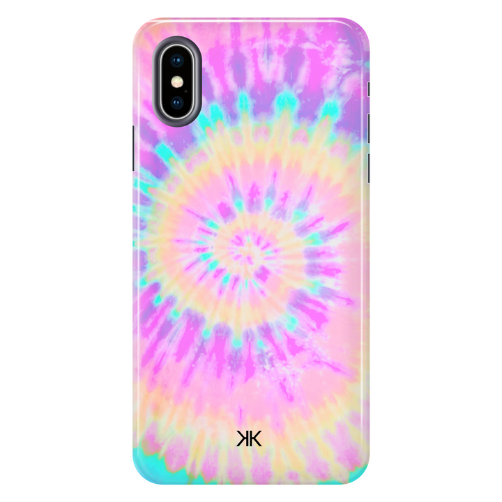 Rainbow Spiral Tie Dye Phone Case - Tough Case - iphone-x