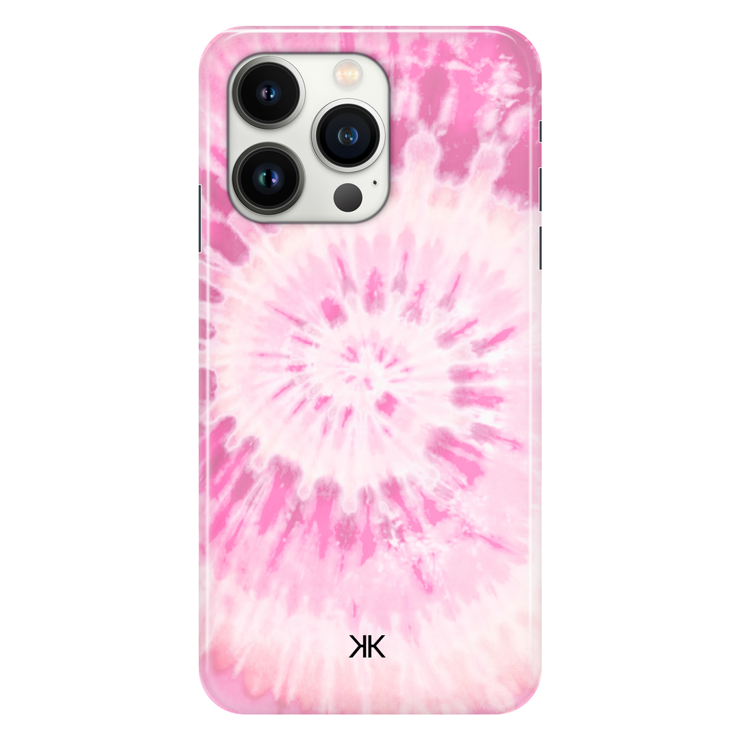 Pink Spiral Tie Dye phone case for iPhone 13 Pro