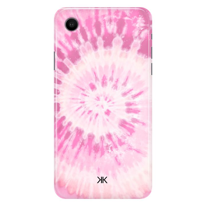 Pink Spiral Tie Dye phone case for iPhone XR