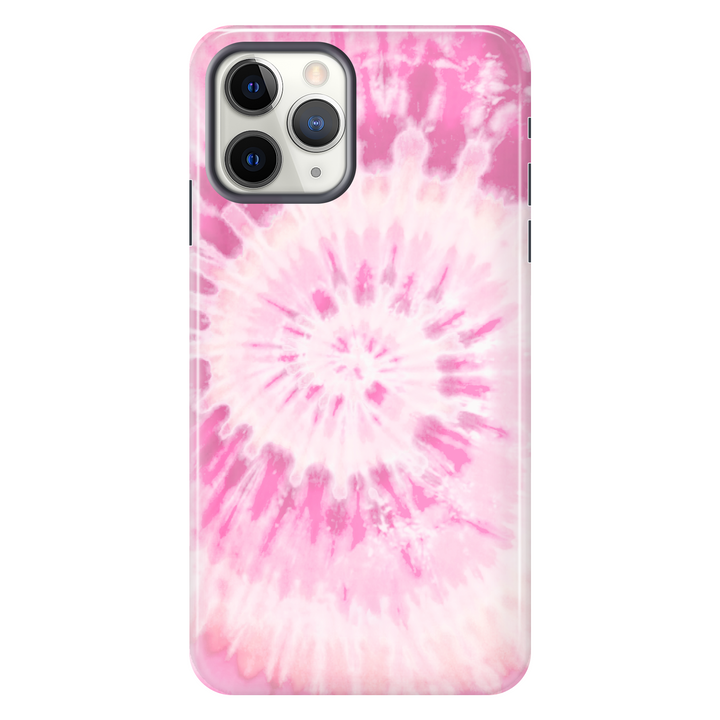 Pink Spiral Tie Dye tough phone case for iPhone 11 Pro