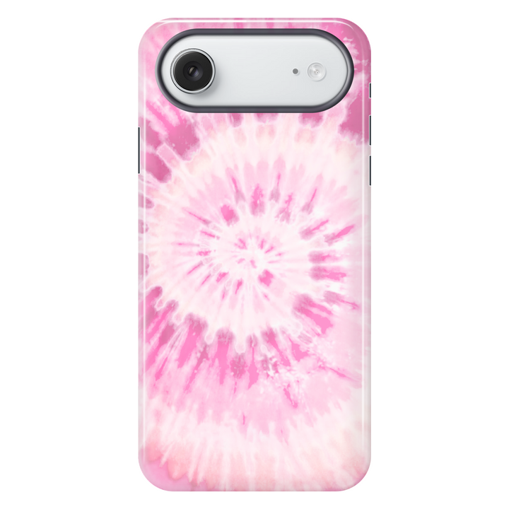 Pink Spiral Tie Dye tough phone case for iPhone 17 Air