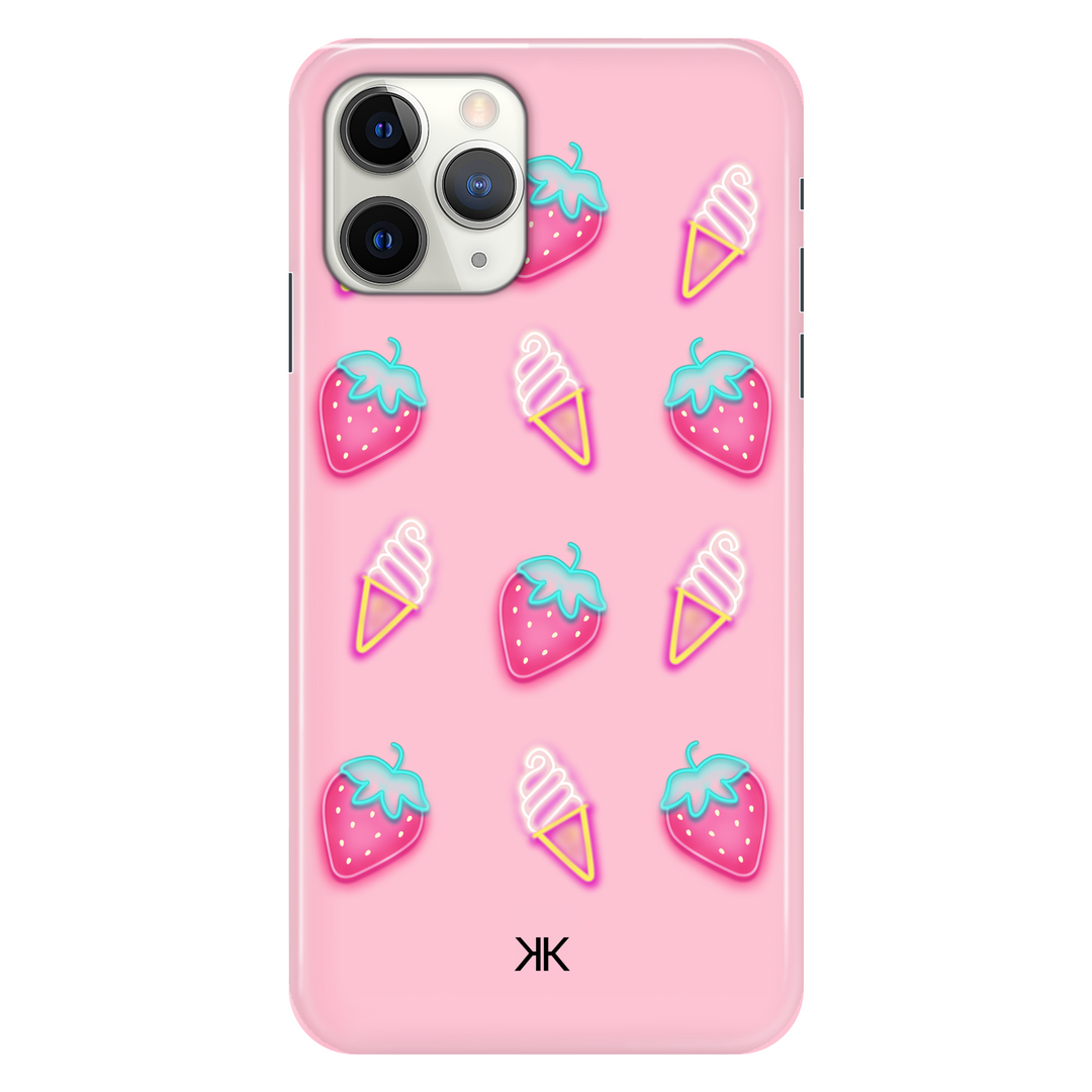 Pink Strawberry Ice Cream phone case for iPhone 11 Pro