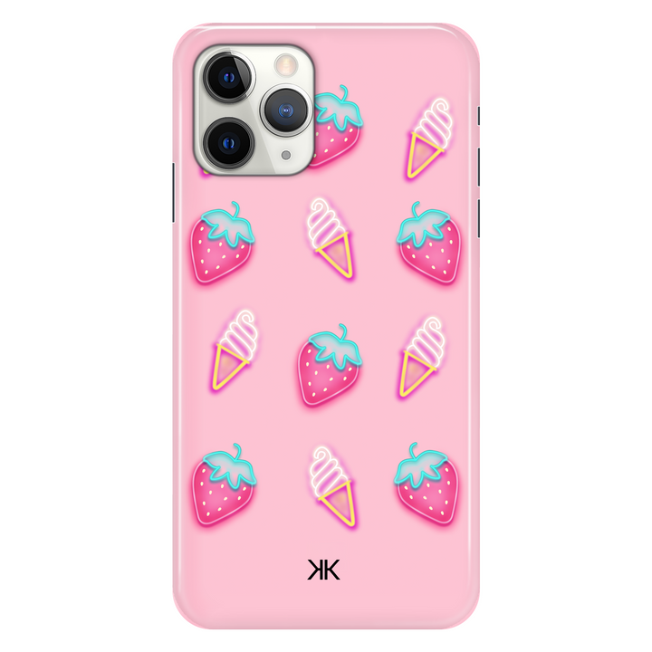Pink Strawberry Ice Cream phone case for iPhone 11 Pro