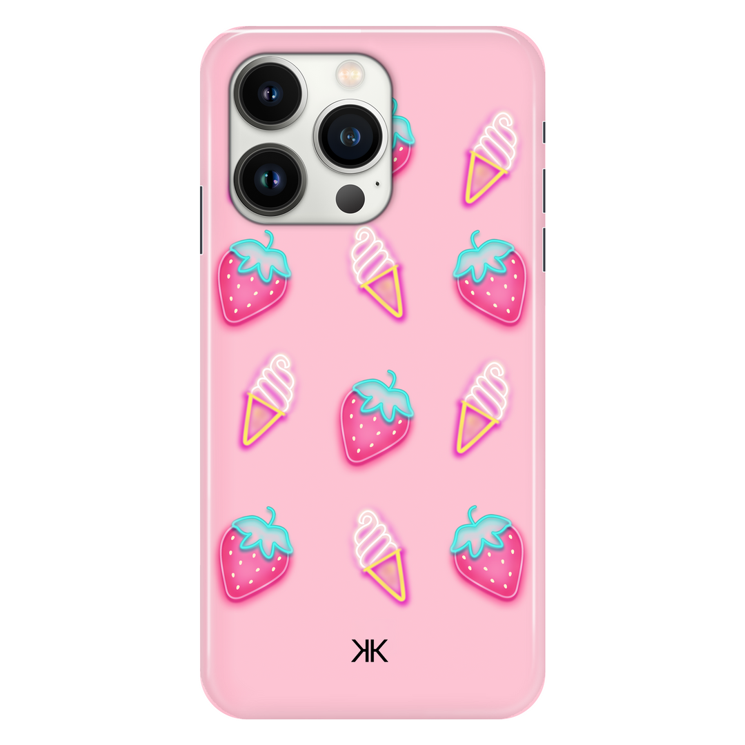 Pink Strawberry Ice Cream phone case for iPhone 13 Pro