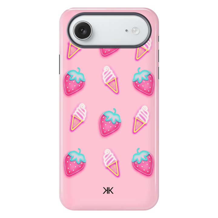 Pink Strawberry Ice Cream Phone Case - Tough Case - iphone-17-air