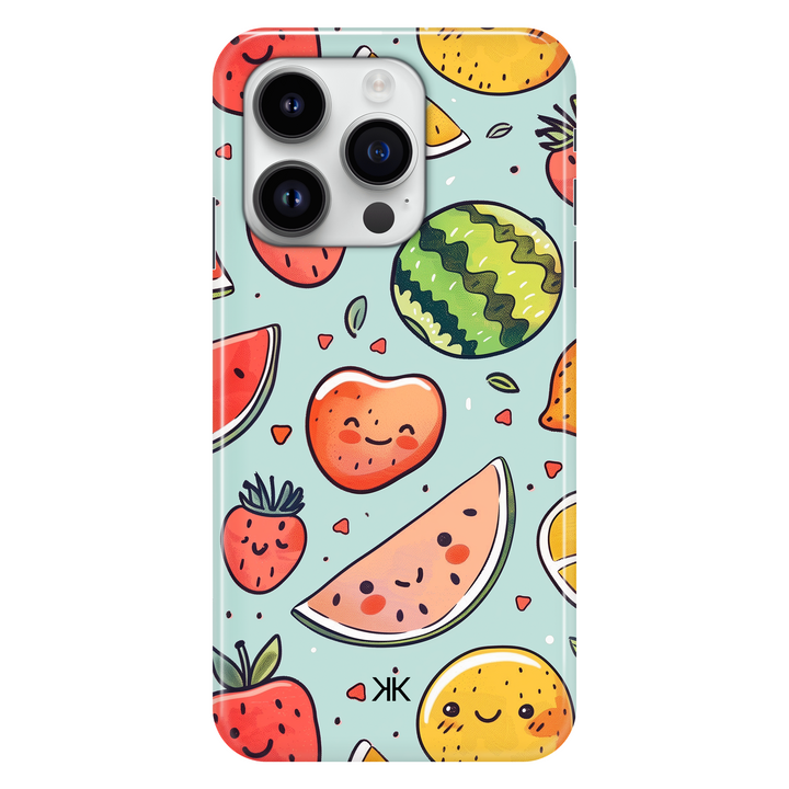 Summer Fruits Kawaii phone case for iPhone 14 Pro