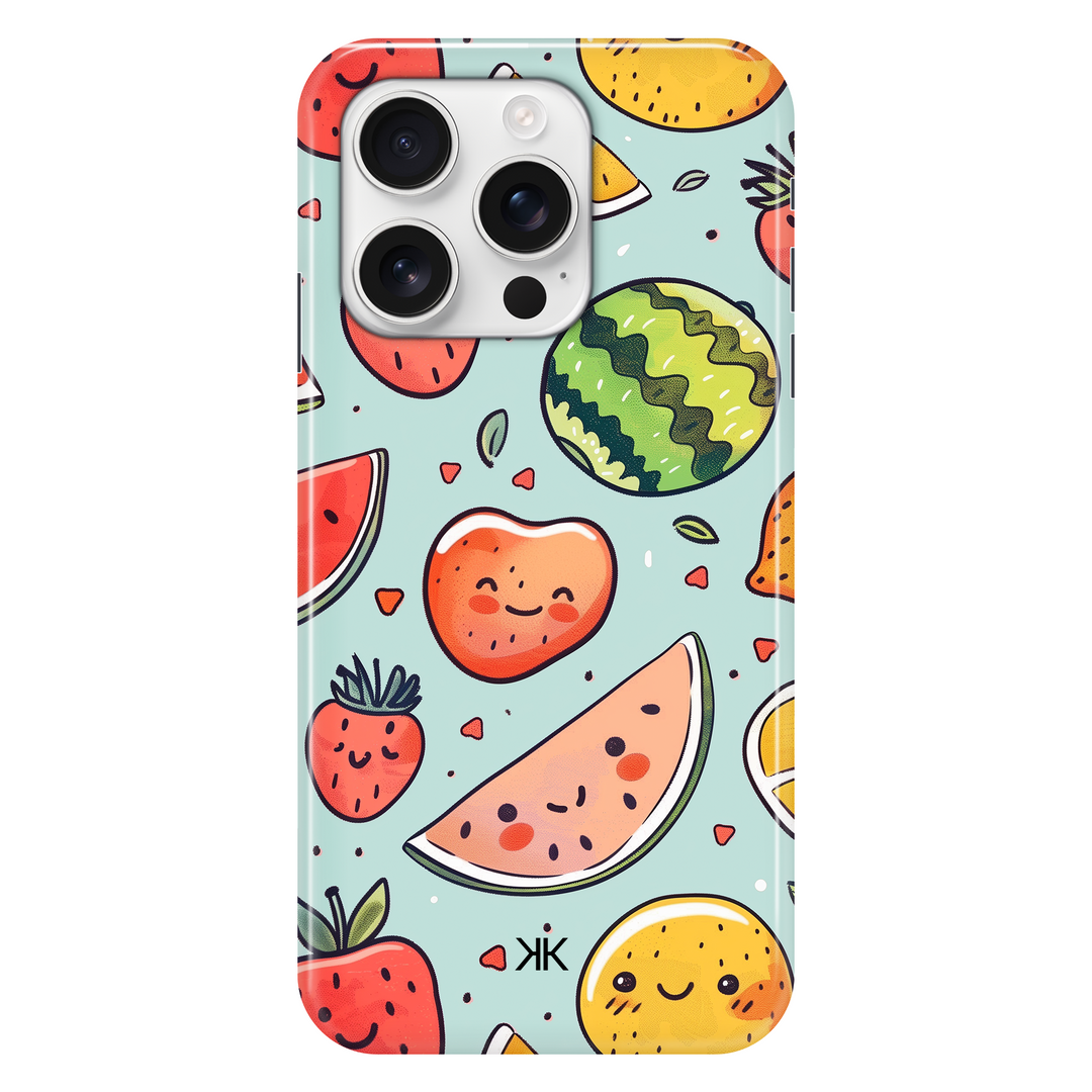 Summer Fruits Kawaii phone case for iPhone 16 Pro
