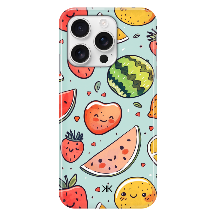 Summer Fruits Kawaii phone case for iPhone 16 Pro