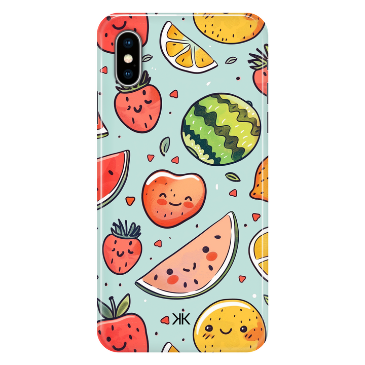 Summer Fruits Kawaii phone case for iPhone X