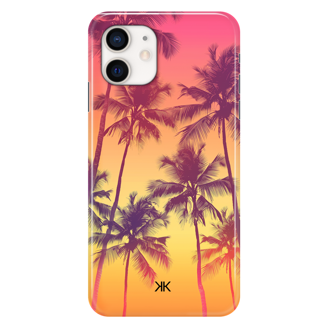 Sunset Palm Trees phone case for iPhone 12