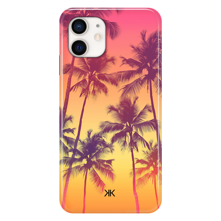 Sunset Palm Trees phone case for iPhone 12