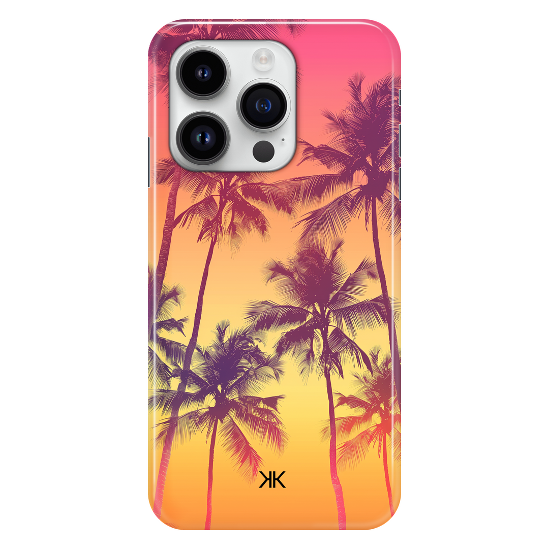 Sunset Palm Trees phone case for iPhone 14 Pro