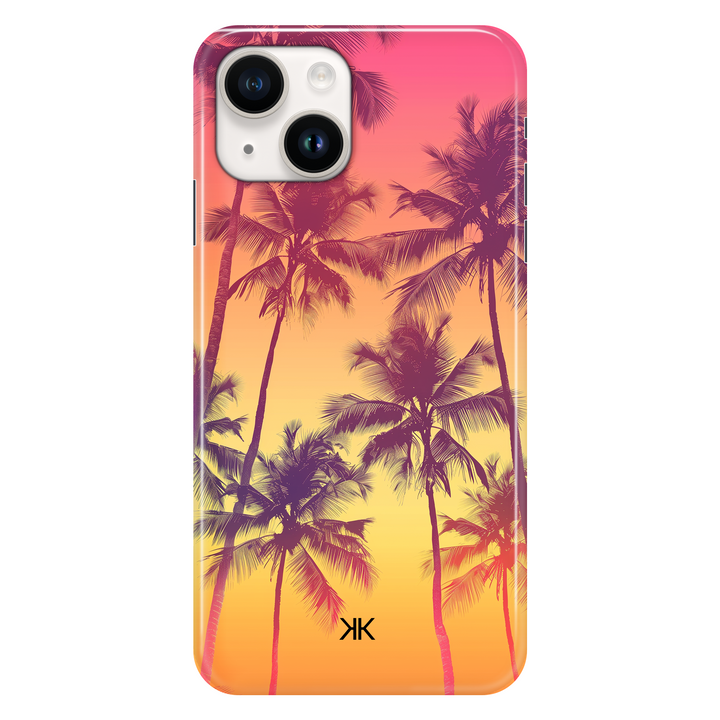 Sunset Palm Trees phone case for iPhone 14