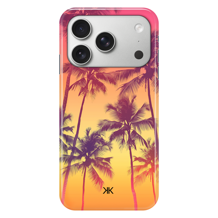 Sunset Palm Trees phone case for iPhone 17 Pro