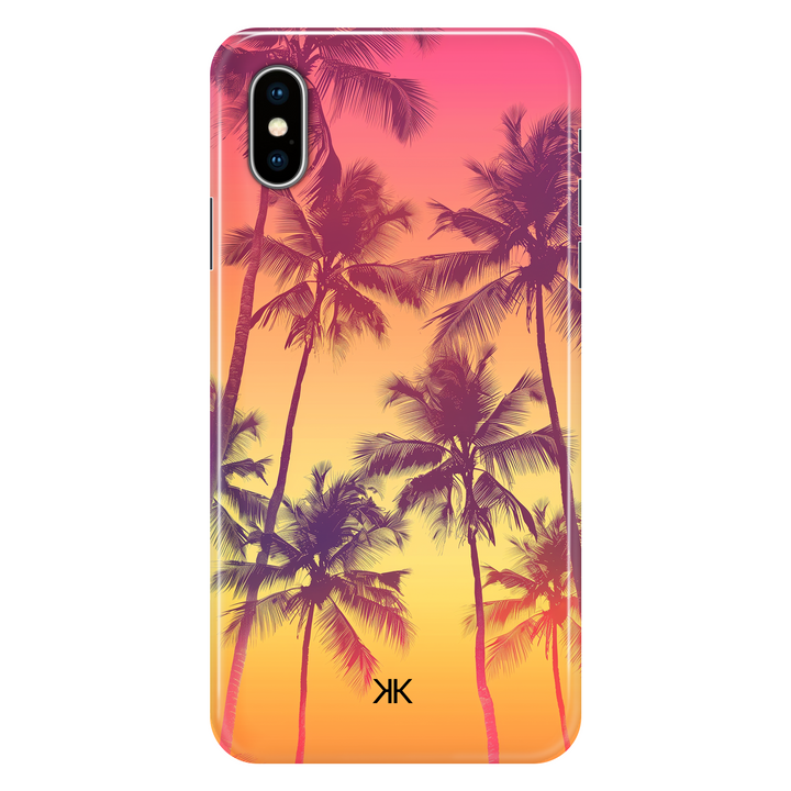 Sunset Palm Trees phone case for iPhone X