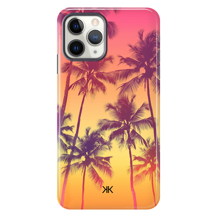 Sunset Palm Trees Phone Case - Tough Case - iphone-11-pro