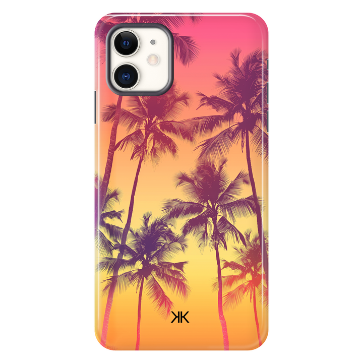 Sunset Palm Trees Phone Case - Tough Case - iphone-11