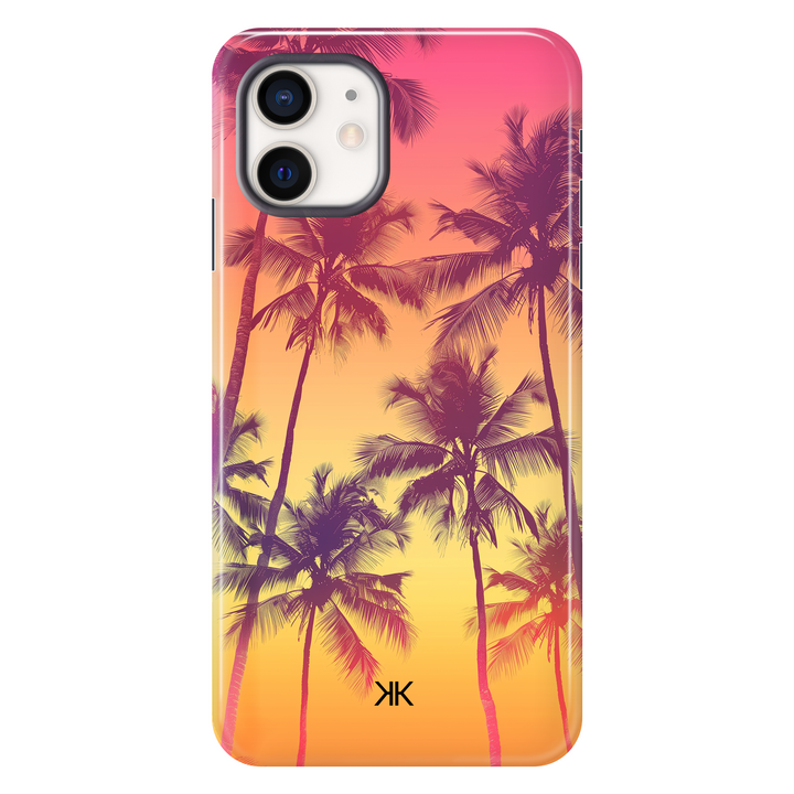 Sunset Palm Trees Phone Case - Tough Case - iphone-12