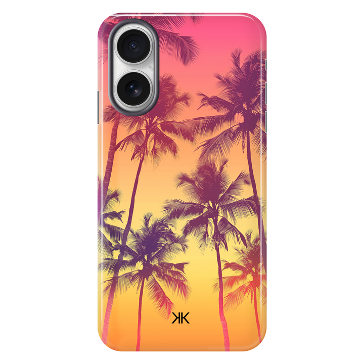 Sunset Palm Trees Phone Case - Tough Case - iphone-16
