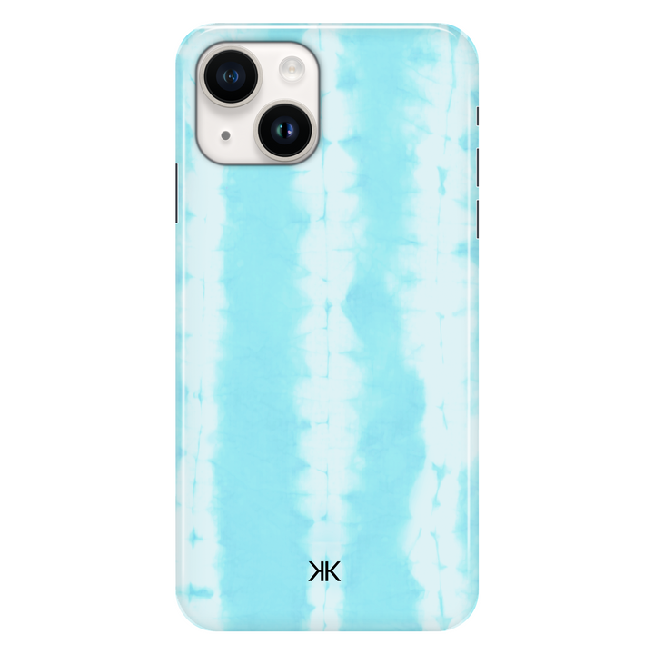 Blue Tie Dye phone case for iPhone 14