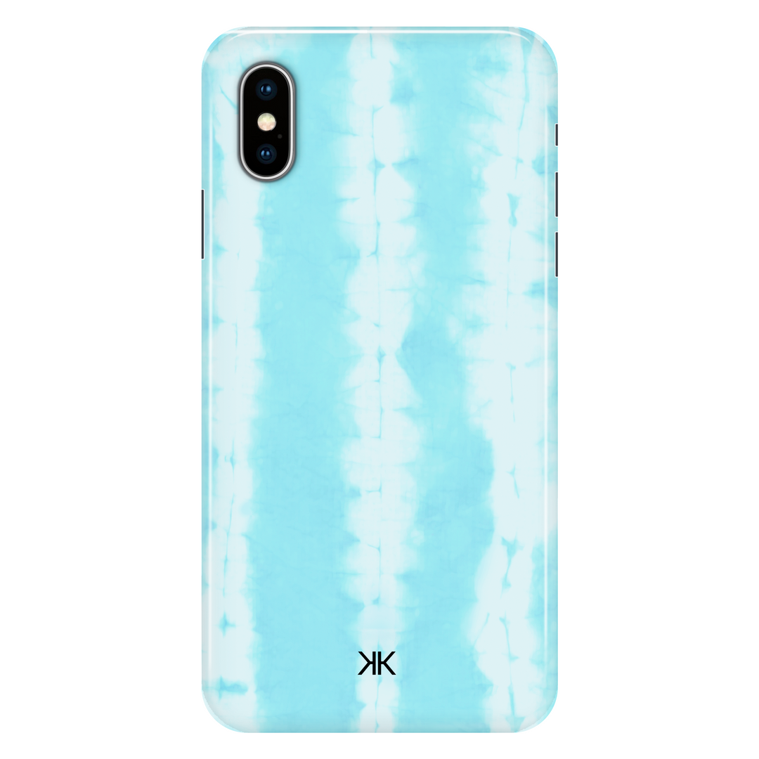Blue Tie Dye phone case for iPhone X