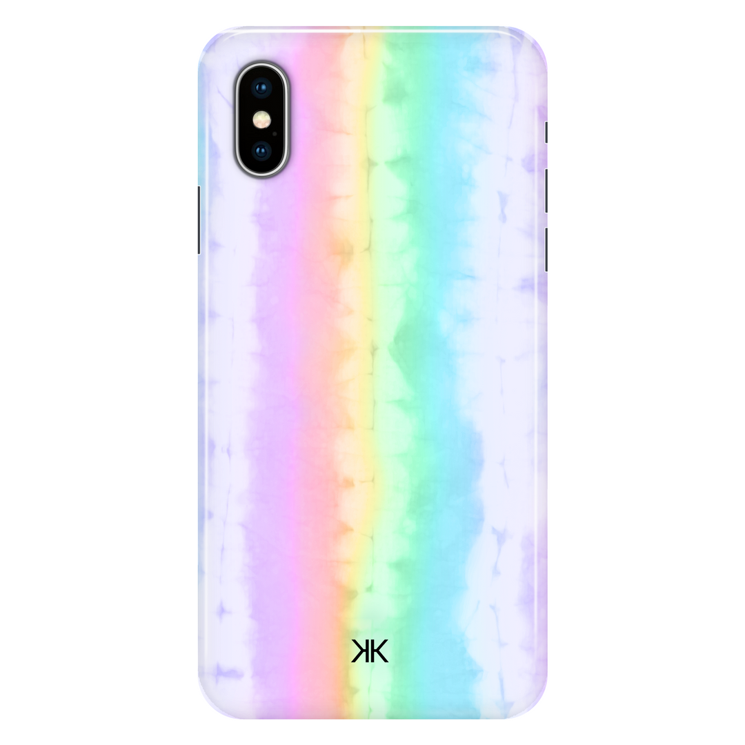Rainbow Tie Dye phone case for iPhone X