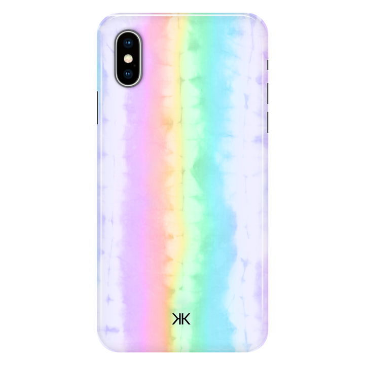 Rainbow Tie Dye phone case for iPhone X