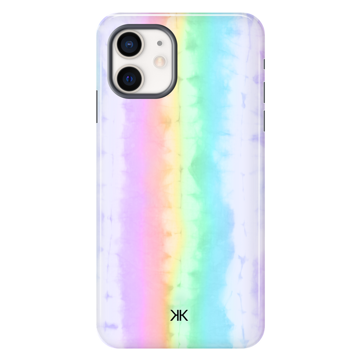 Rainbow Tie Dye tough phone case for iPhone 12