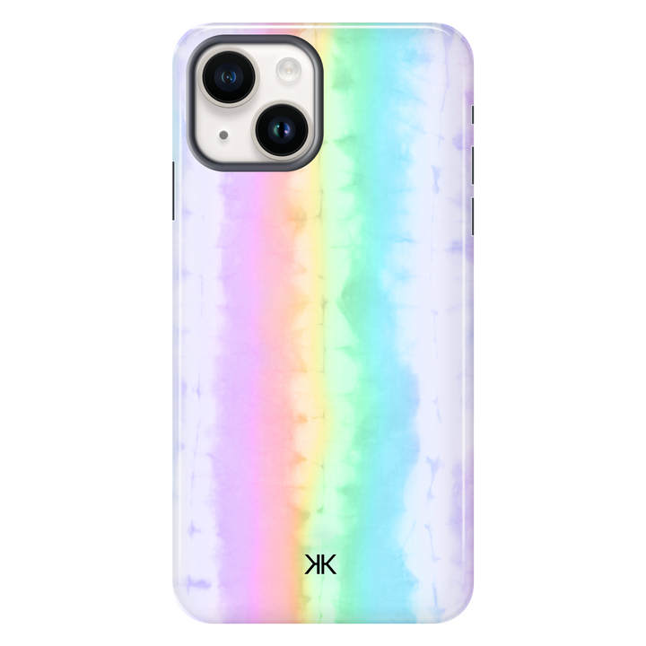 Rainbow Tie Dye tough phone case for iPhone 14