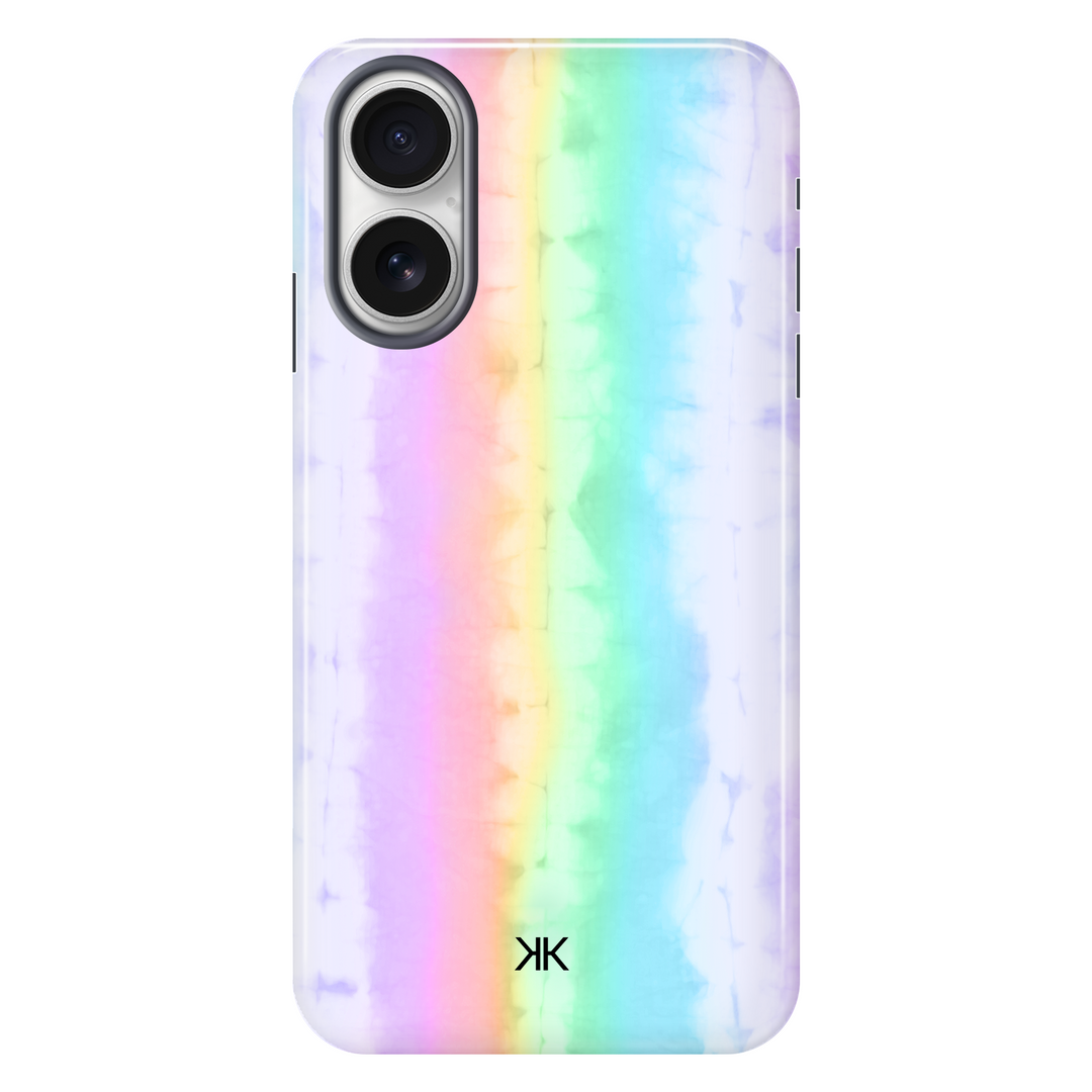 Rainbow Tie Dye tough phone case for iPhone 16