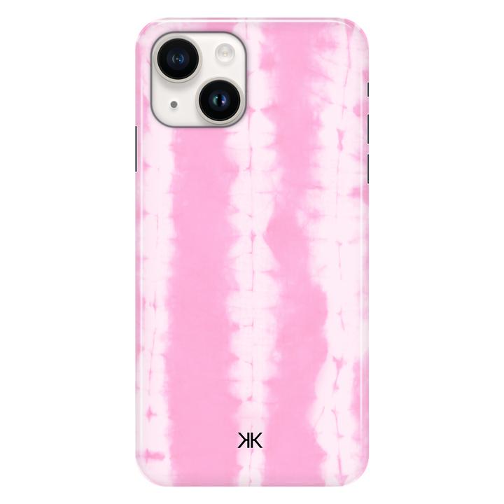 Pink Tie Dye phone case for iPhone 14
