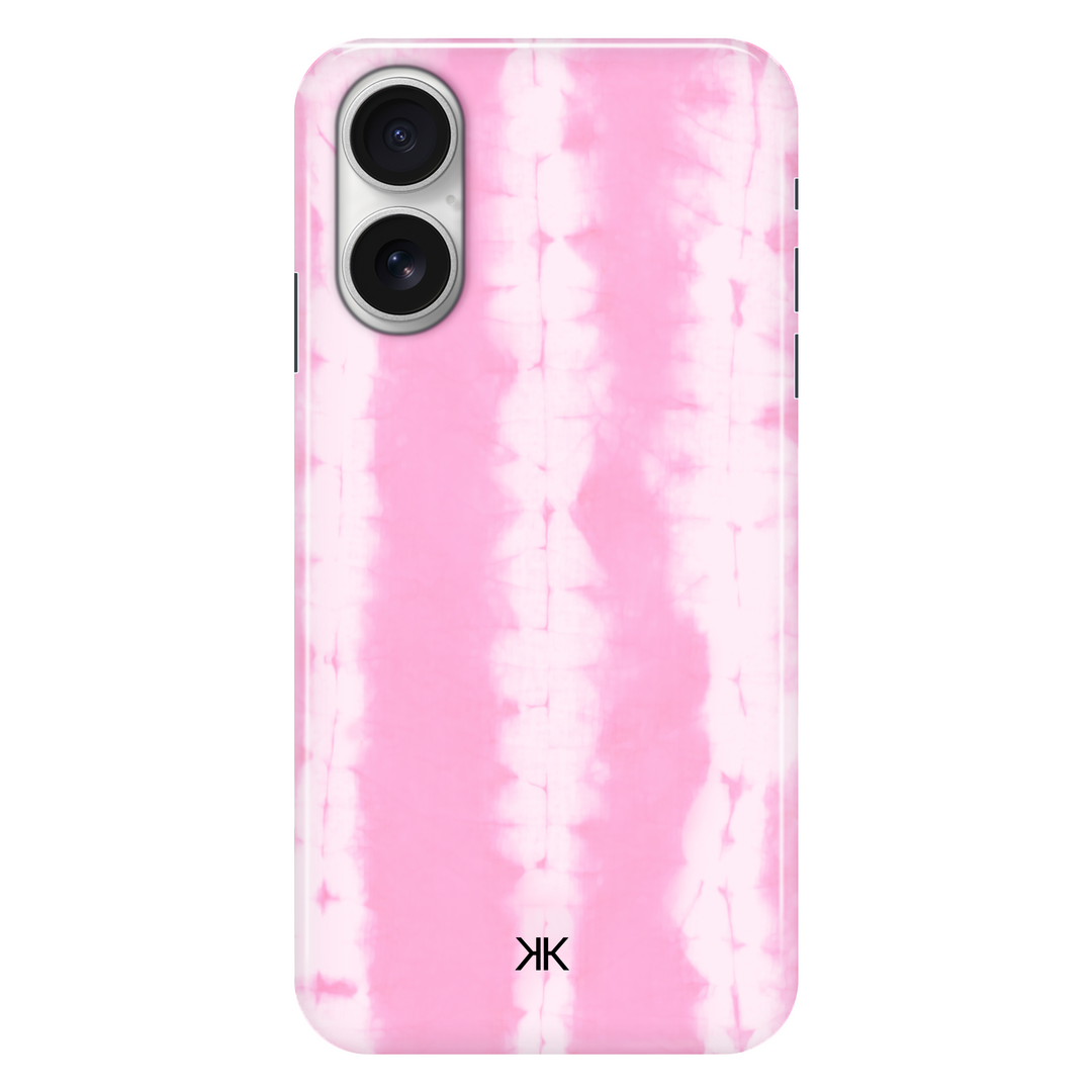 Pink Tie Dye phone case for iPhone 16