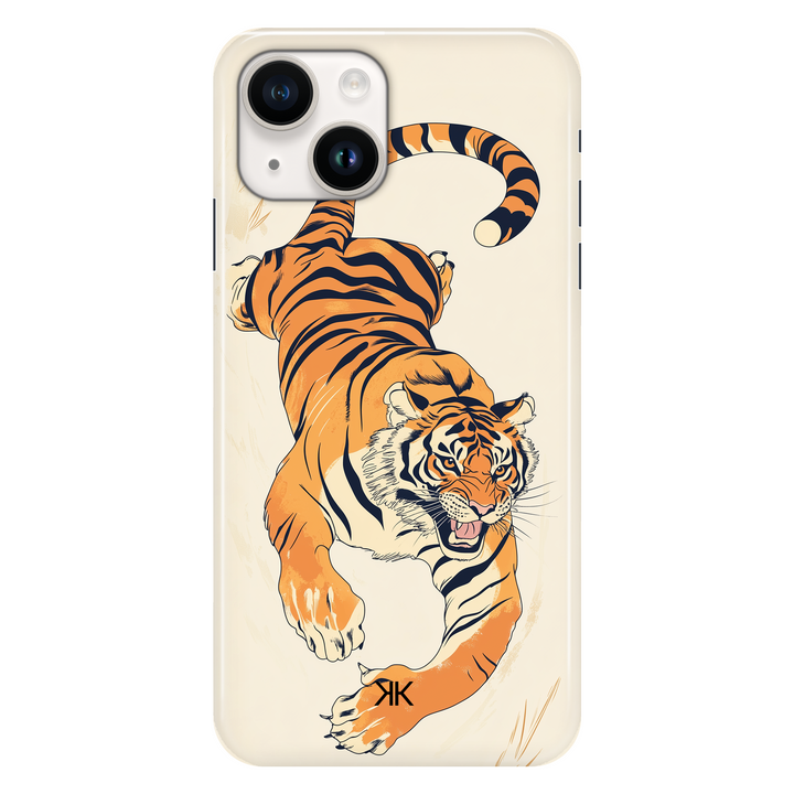 Tiger Pounce phone case for iPhone 14
