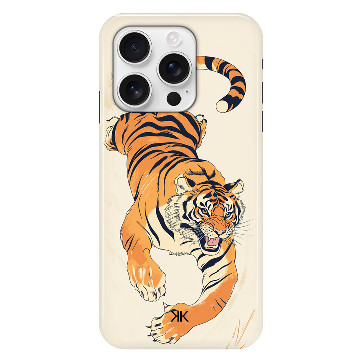 Tiger Pounce phone case for iPhone 16 Pro