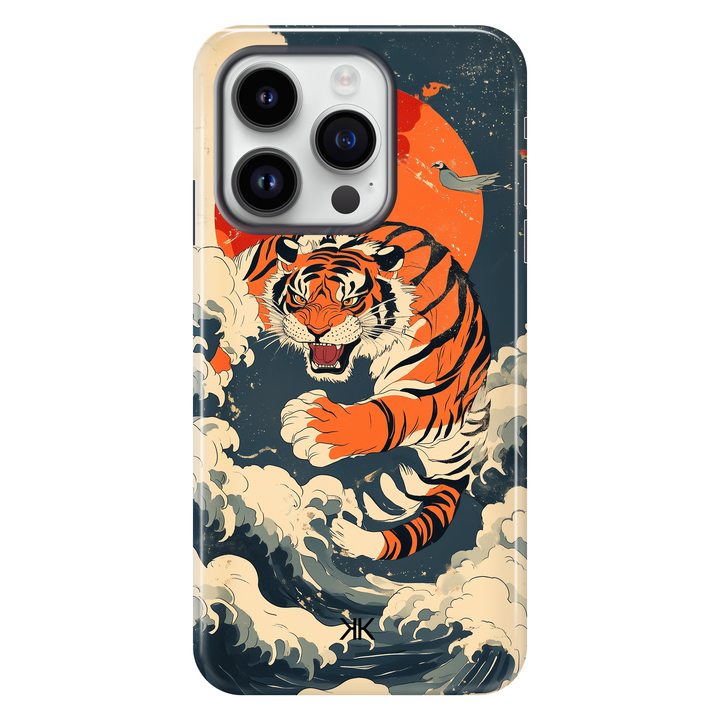 Tiger Sun Phone Case - Tough Case - iphone-14-pro