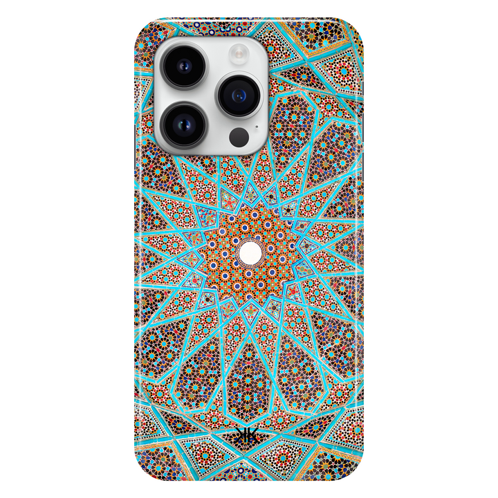 Blue Tile Pattern phone case for iPhone 14 Pro