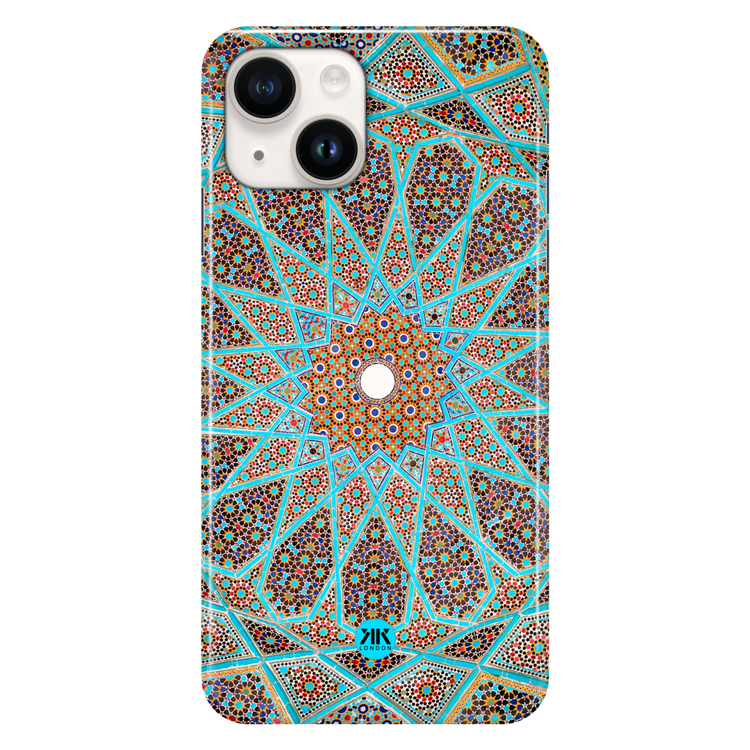 Blue Tile Pattern phone case for iPhone 14
