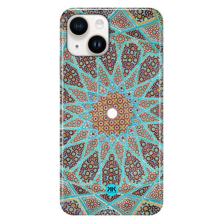 Blue Tile Pattern phone case for iPhone 14