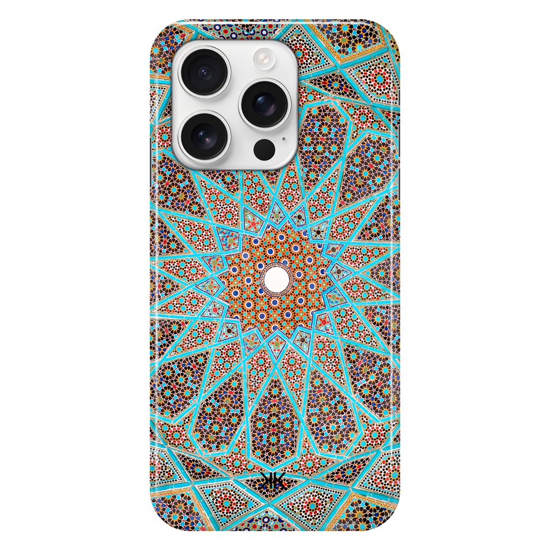 Blue Tile Pattern phone case for iPhone 16 Pro