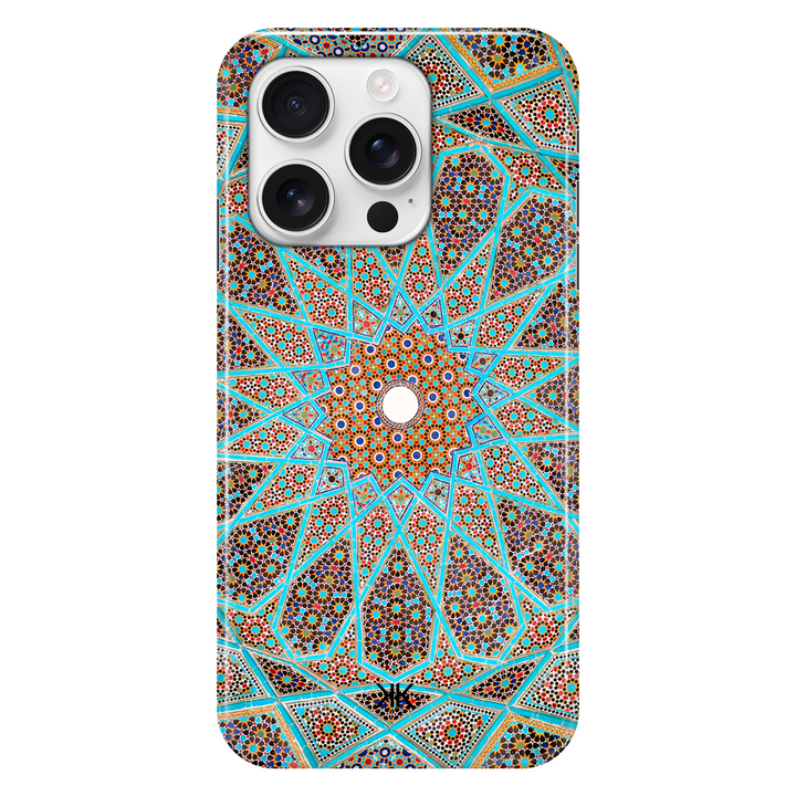 Blue Tile Pattern phone case for iPhone 16 Pro